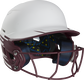 Front right-side view of Rawlings Mach Ice Softball Batting Helmet, Maroon - SKU: MSB13 image number null