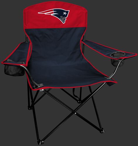 Front of Rawlings Navy and Red NFL New England Patriots Lineman Chair With Team Logo SKU #31021076111