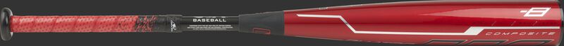 USZQ8 Rawlings Quatro Pro -8 youth bat with a red barrel, black handle and red/black grip