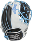 Speed Shell back of a 2022 Heart of the Hide R2G 1-Piece solid web glove with a black Rawlings patch - SKU: PROR204-8BWSS image number null