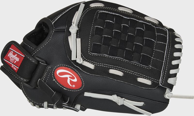 Thumb of a black RSB120GB 12-Inch RSB infield/pitcher's glove with a black Basket web
