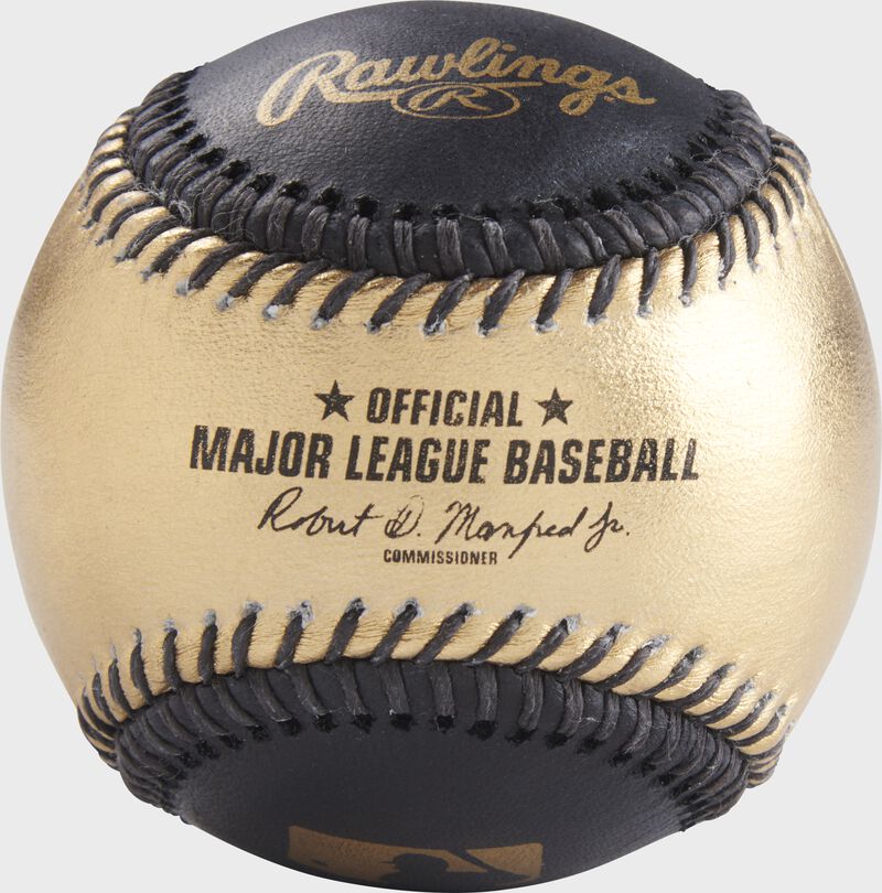 black and gold baseball