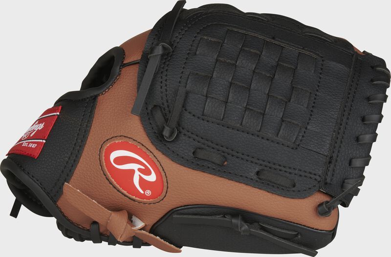 Thumb of a dark tan Player Series 10.5-inch glove with a black Basket web - SKU: PL105DTB