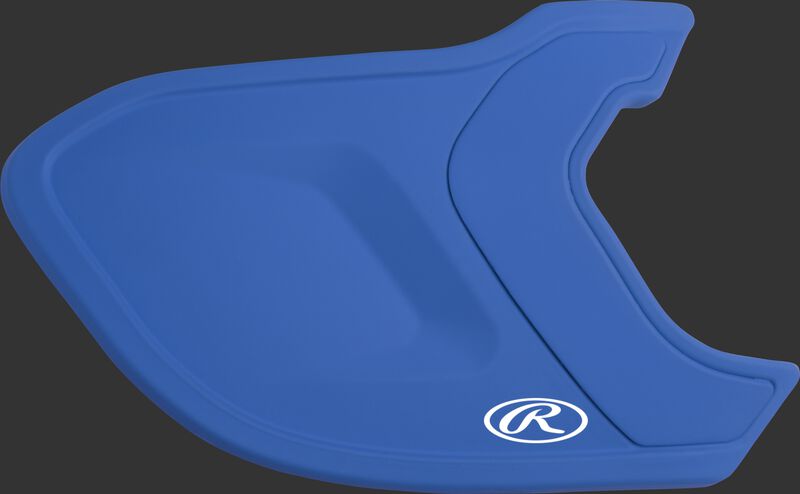 A matte royal MEXT Mach EXT batting helmet extension
