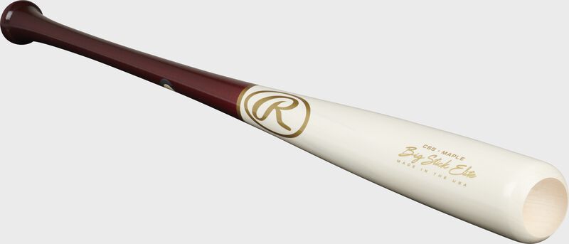 Angled view of a 2021 Big Stick Elite CS5 Maple Wood bat - SKU: CS5RMW