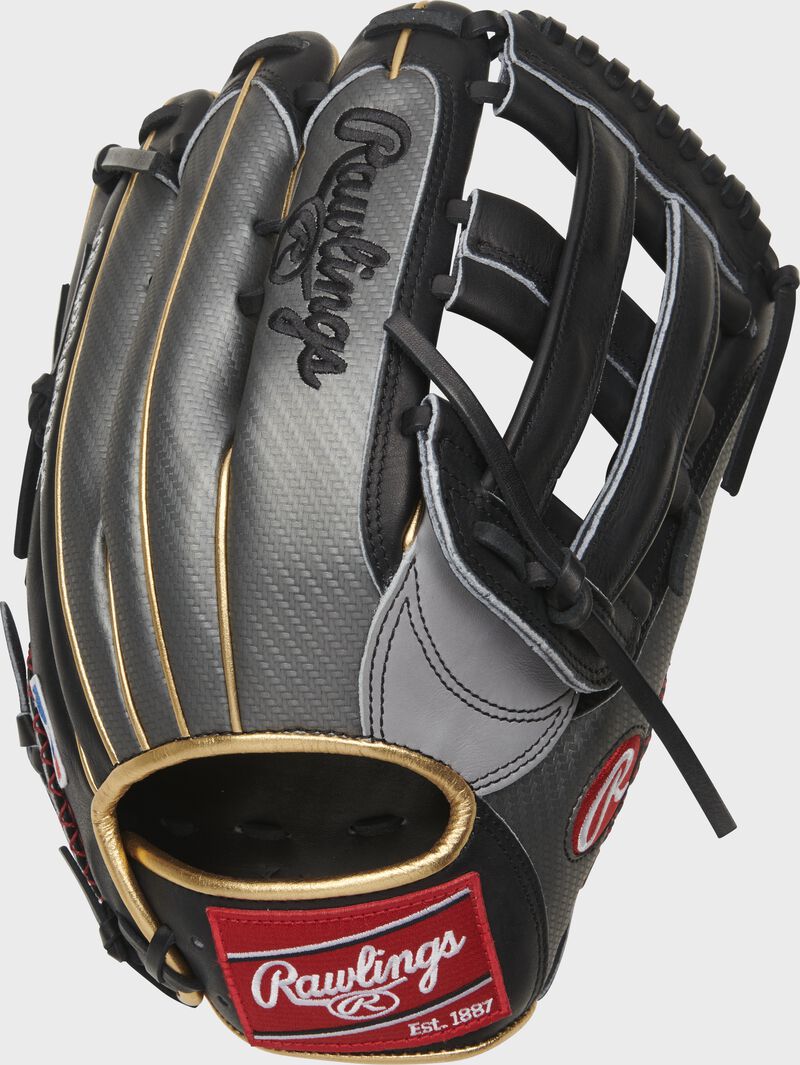 Shell back view of Bryce Harper Heart of the Hide outfield glove