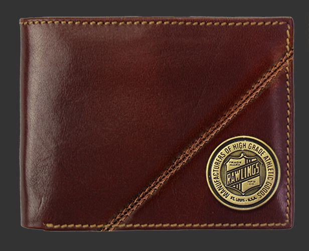 A Buffalo Voyager bi-fold wallet with a coin emblem on the bottom right corner - SKU: MW487-202
