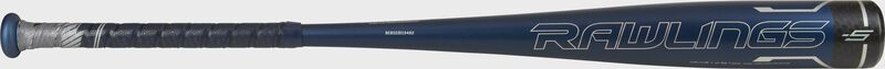 Rawlings logo on the barrel of a USA Velo ACP-5 baseball bat - SKU: US1V5