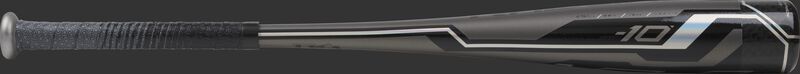 USZV10 Rawlings USA youth bat with a grey barrel and black/silver accents