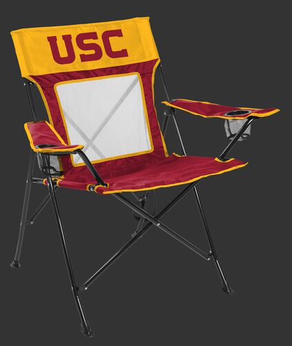 Front of Rawlings Cardinal and Gold NCAA USC Trojans Game Changer Chair With Team Logo SKU #00643100111