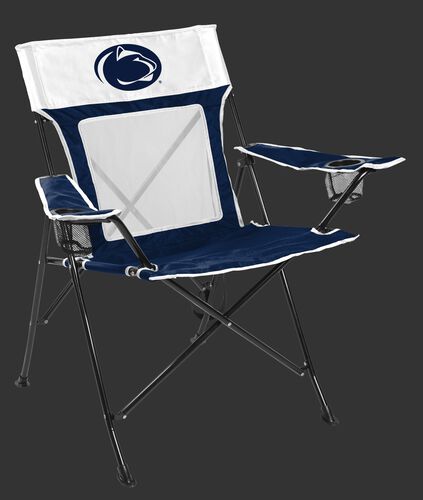Front of Rawlings White and Navy NCAA Penn State Nittany Lions Game Changer Chair With Team Logo SKU #00643050111