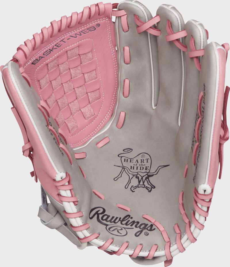 Heart of the Hide 12.5 in Breast Cancer Awareness Fastpitch Glove