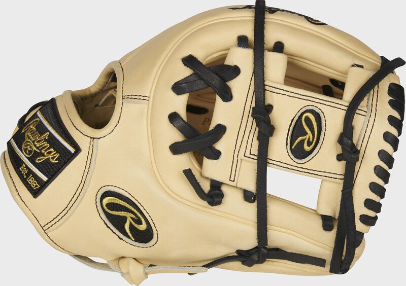 Thumb of a camel Heart of the Hide R2G 11.5" I-web infield glove with a camel I-web - SKU: PROR314-2C