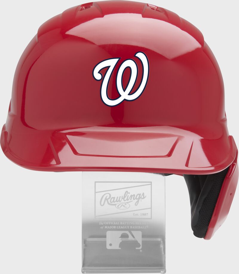 Front of a Washington Nationals replica helmet - SKU: MLBMR-DC