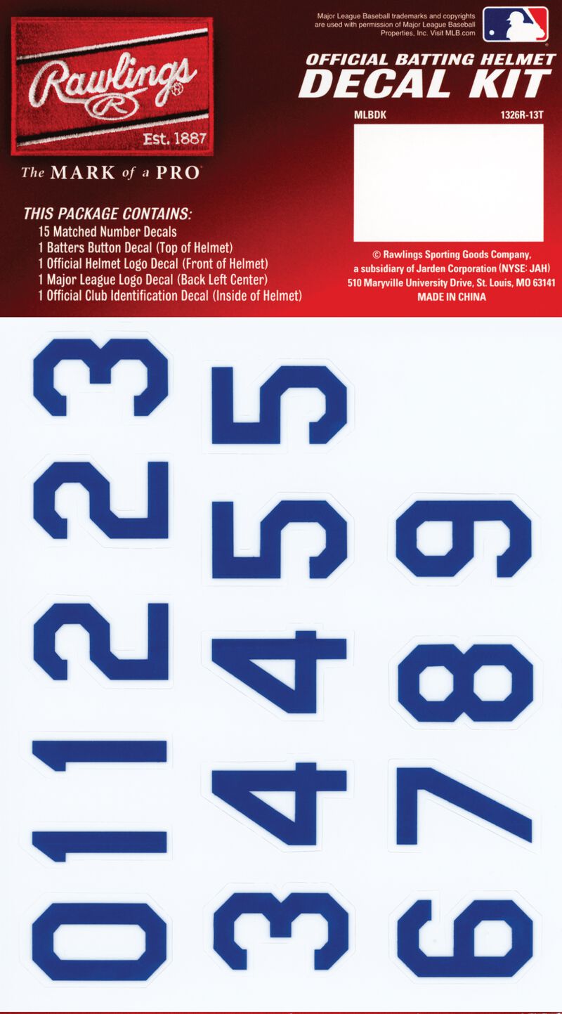 MLB Los Angeles Dodgers Decal Kit