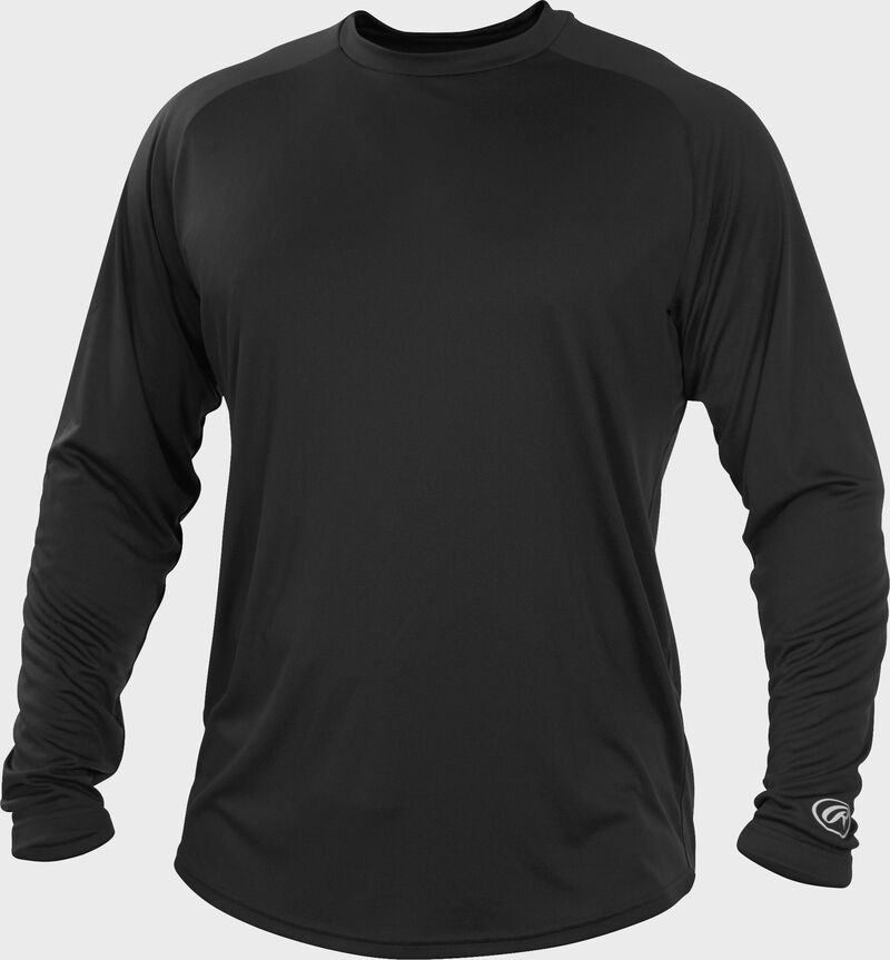 Black LSRT Adult crew neck long sleeve shirt