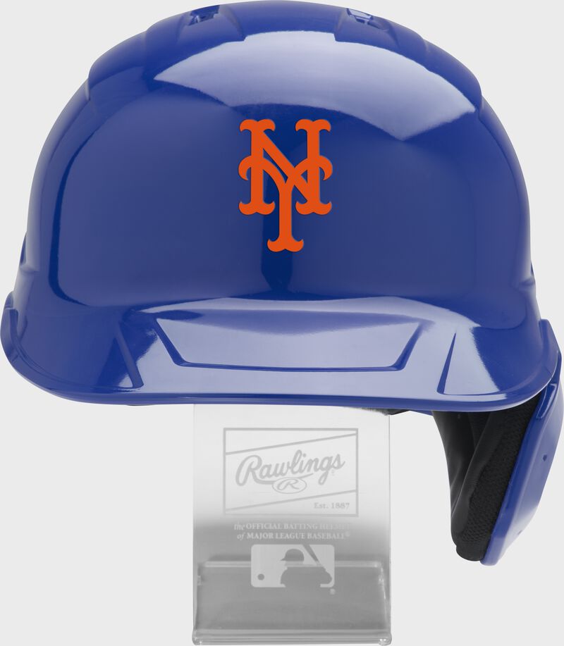 Front of a New York Mets replica helmet - SKU: MLBMR-NYM