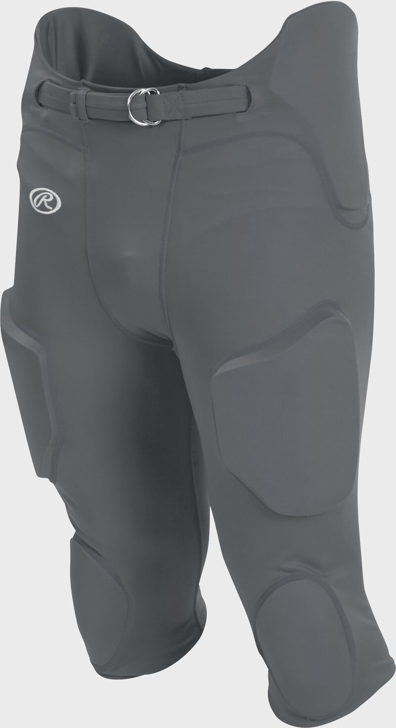 Front of Rawlings Gray Adult Lightweight Football Pants - SKU #FPL