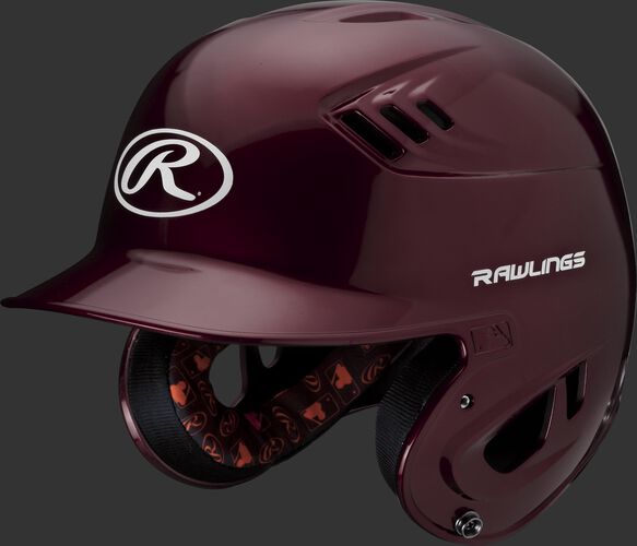 Velo Junior Batting Helmet Maroon