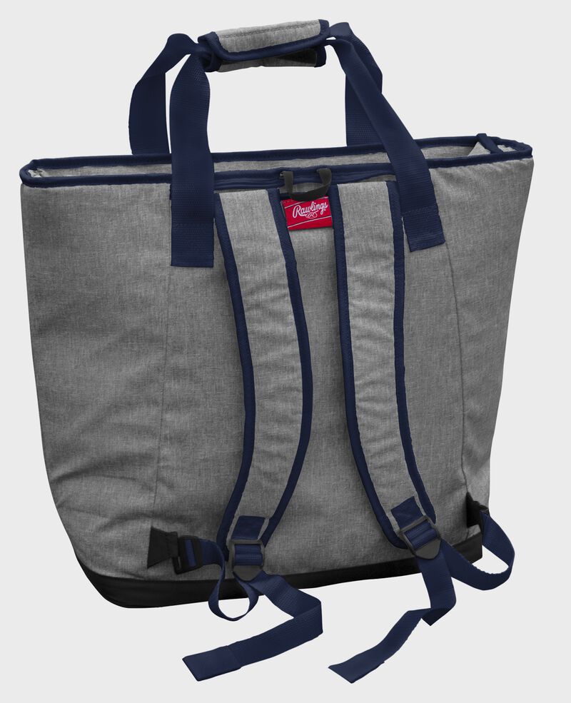 Back of a gray Tennessee Titans tote cooler