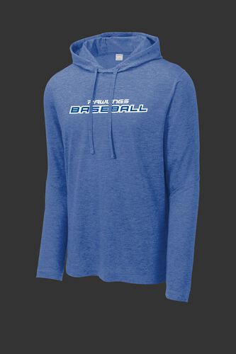 A royal Rawlings baseball lightweight performance hoodie - SKU: RSGLH-R