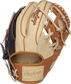 Speed Shell back of a Pro Label 6 11.5-Inch infield glove with a camel leather patch - SKU: PRO934-2CTB image number null