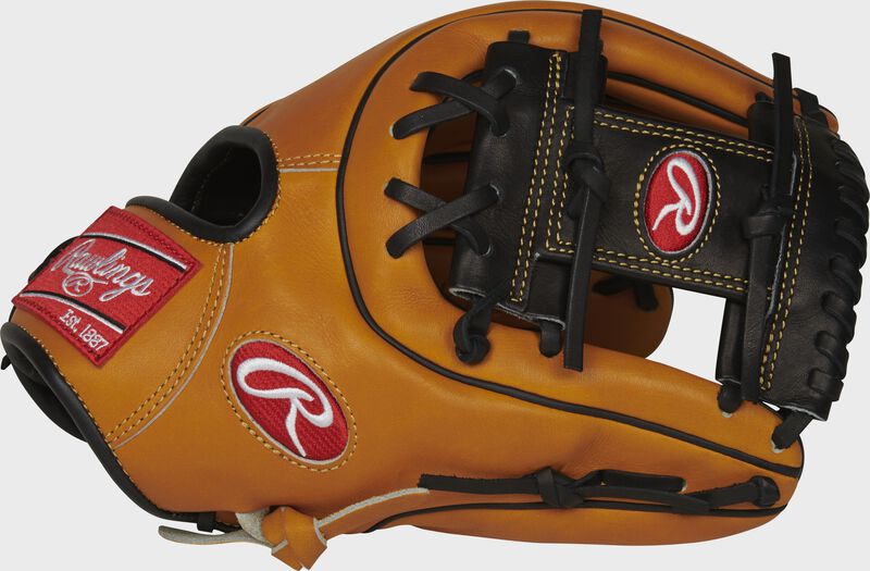 Thumb of a rich tan PROS315-2RTBP 11.75-inch Pro Preferred infield glove with a black I-web