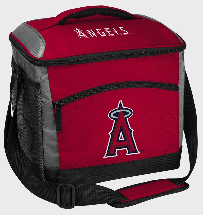 A Los Angeles Angels 24 can soft sided cooler