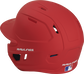 Back left-side view of Mach Left Handed Batting Helmet with EXT Flap | 1-Tone, Scarlet image number null
