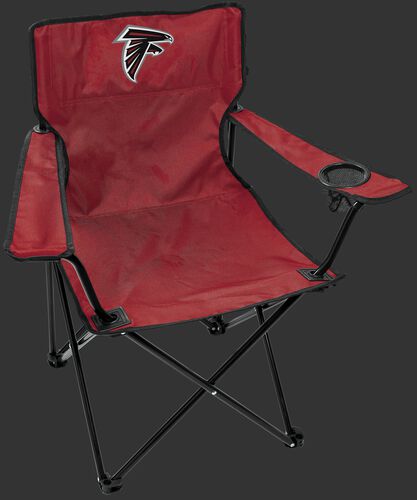 Front of Rawlings Red NFL Atlanta Falcons Gameday Elite Chair With Team Logo SKU #00551060111