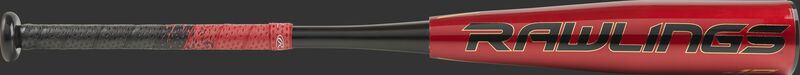UTZQ12 2020 USSSA Quatro Pro -12 bat with a red barrel, black logo and black/red grip