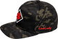 Left-side view of Rawlings Black Clover Diamond MultiCam Fitted Hat - SKU: BCR1DM0071 image number null