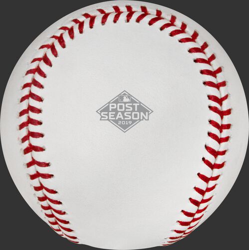 Official MLB 2019 Postseason logo on the ALCS19CHMP Houston Astros ALCS champions ball