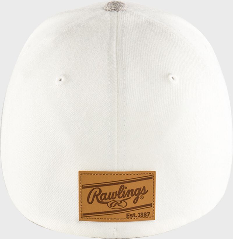 Rawlings Black Clover Leather Patch Flat Bill Hat