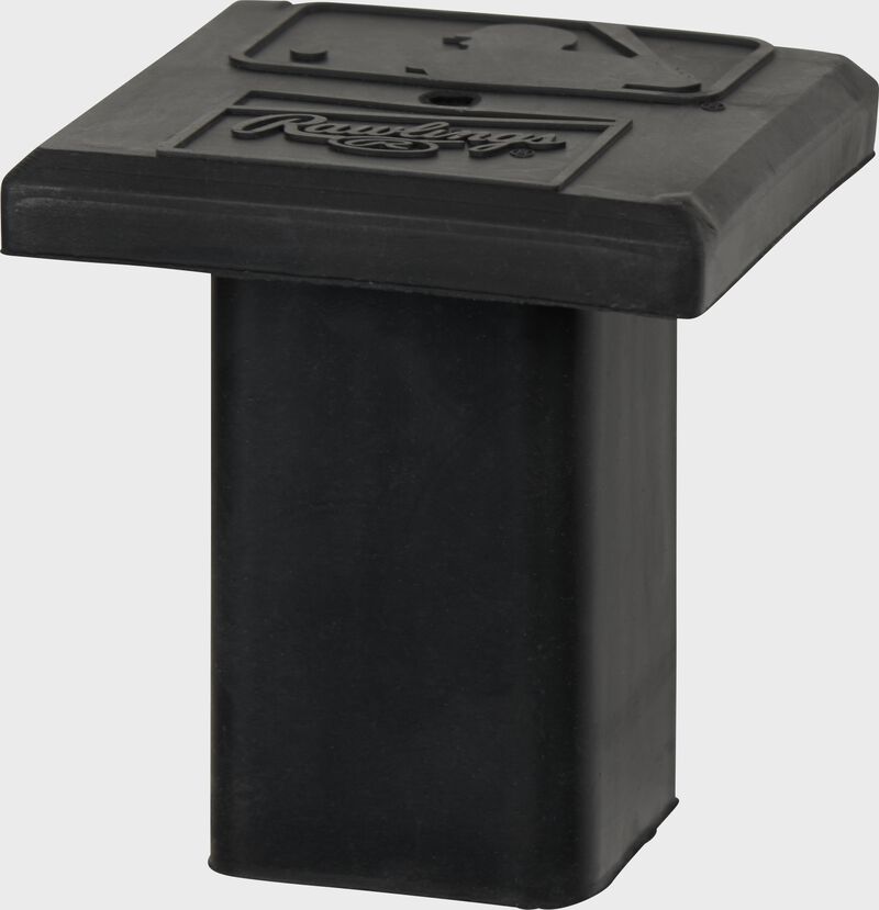 Front angle of a black Rawlings square anchor plug - SKU: RSAP