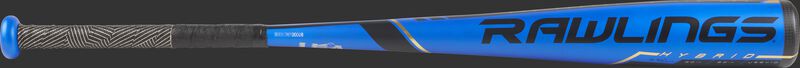 US9V10 USA -10 Velo USA bat with a blue barrel and black/gold batting grip