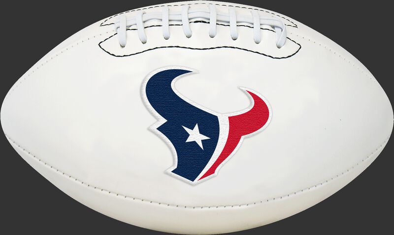White NFL Houston Texans Football With Team Logo SKU #06541093811