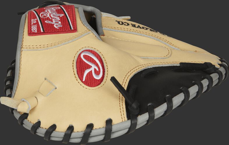 Thumb view of a PROFL12TR Heart of the Hide 28-inch Francisco Lindor pancake training mitt