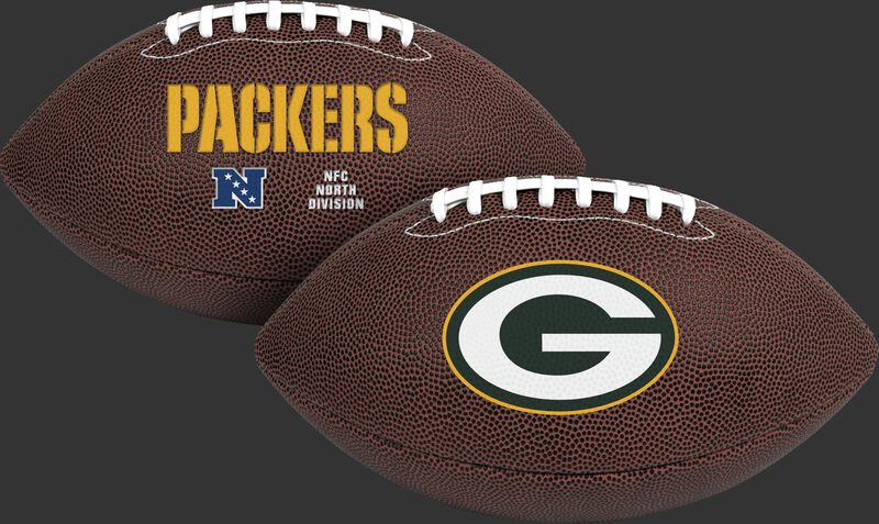 NFL Green Bay Packers Air-It-Out youth football with team logo and team name SKU #08041068121