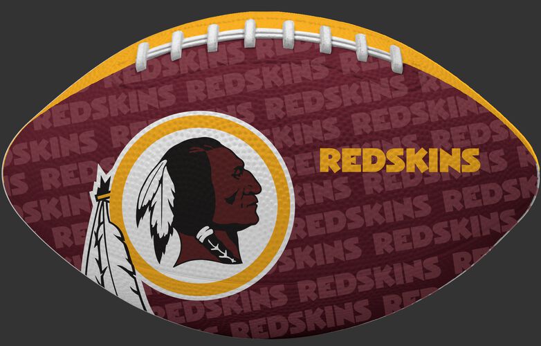Red side of a NFL Washington Redskins Gridiron football with the team logo SKU #09501087122