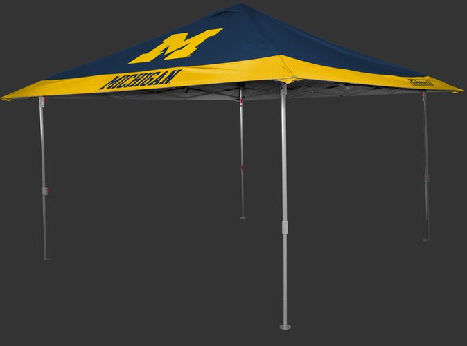 Rawlings Navy and Yellow NCAA Michigan Wolverines 10x10 Eaved Canopy With Team Logo and Name SKU #07843083111