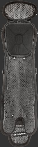 Padding of a black LGPLY youth Players Series leg guard