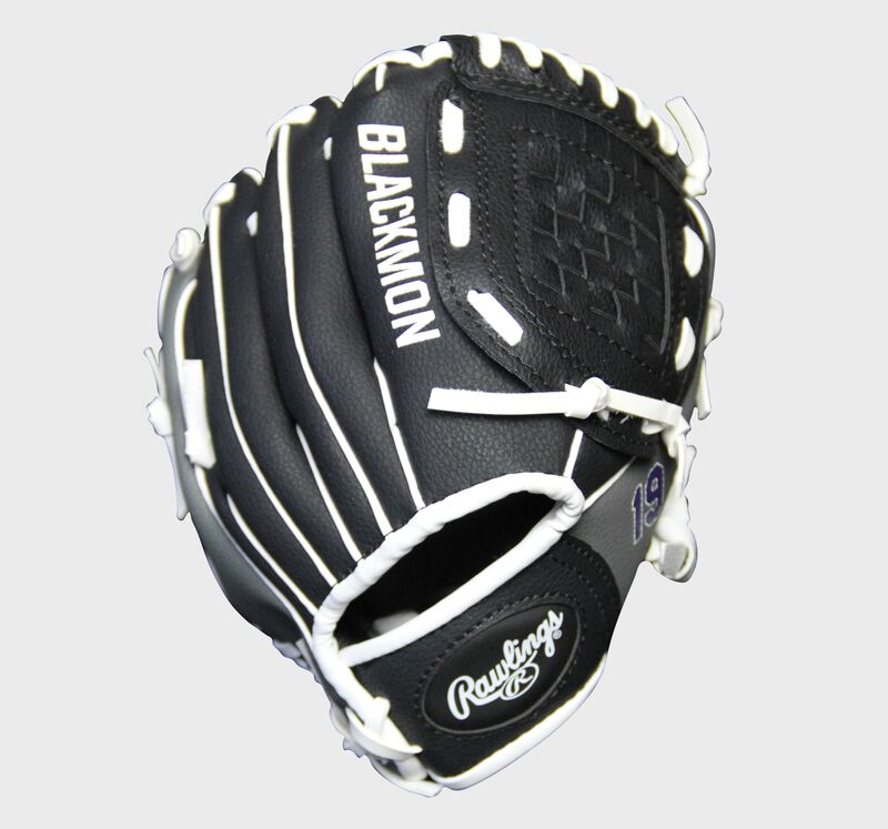 Shell back view of Rawlings MLBPA 9-inch Charlie Blackmon Player glove loading=