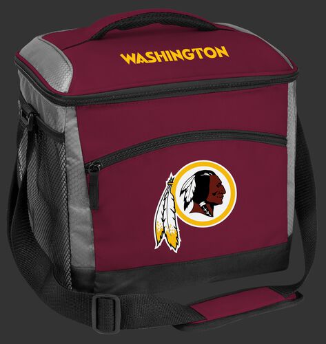 A maroon Washington Football Team 24 can soft sided cooler with screen printed logos - SKU: 10211087111
