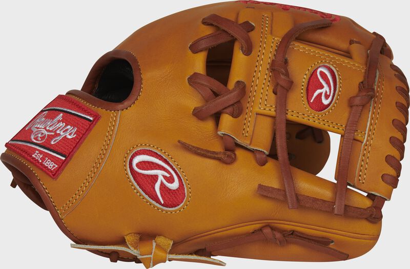 PROS204-2KRTP 11.5-inch Pro Preferred infield glove with a rich tan I-web and thumb