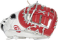 Thumb of a white/scarlet Liberty Advanced Color Series 13-Inch first base mitt with a scarlet web - SKU: RLADCTSBWSP image number null