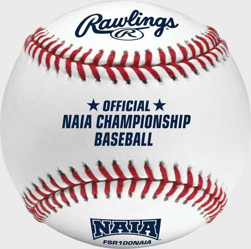 FSR100NAIA NAIA Flat seam baseball with the official NAIA logo