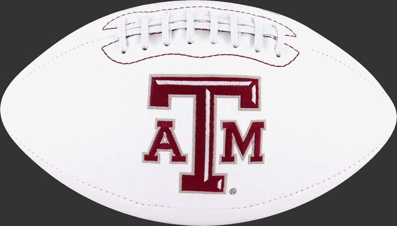 White NCAA Texas A&M Aggies Football With Team Logo SKU #05733061121