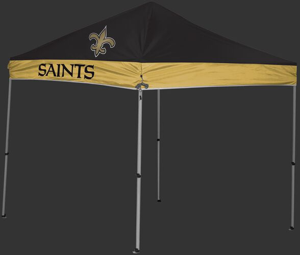 Rawlings Black and Gold NFL New Orleans Saints 9x9 Canopy Shelter With Team Logo and Name SKU #03231077111