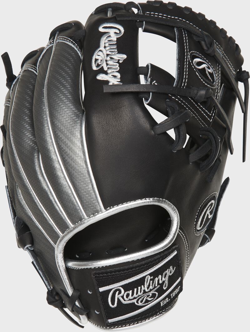 PRO204-2BPCF 11.5-inch Hyper Shell I-web glove with a silver Hyper Shell back